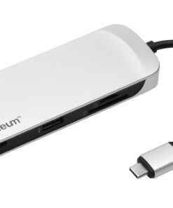 Alternative view of Kingston Nucleum USB C Hub, 7-In-1 Type-C-Adapter Hub Connect USB 3.0, 4K HDMI, SD and MicroSD-Card, USB Type-C Charging for MacBook, Chromebook, and Other USB Type-C devices Single Item