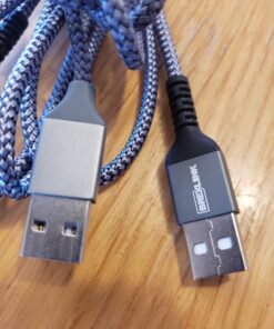 BrexLink USB C Cable, Type C Charger USB 3A Charging Cable Fast Charge for Samsung Galaxy S22 Plus Ultra S21 S22 Plus, Moto G7 G8, Other USB Type c Charger (6.6ft+6.6ft, Grey)… 6.6ft+6.6ft 46 71NLsDAeu L