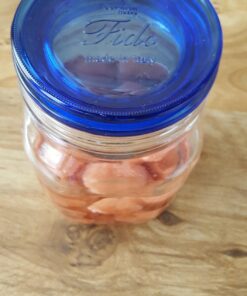 Bormioli Rocco Fido Square Jaw with Blue Lid, 33-3/4-Ounce, 33.75 Ounce, Clear 15 71NM065SsL