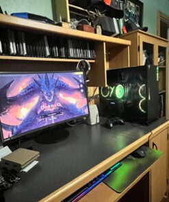 Sceptre Curved 27" FHD 1080p Gaming Monitor R1500 98% sRGB HDMI VGA 75Hz Build-in Speakers, Blue Light Shift Machine Black (C278W-1920RN series) 27" Curved 75hz 98% sRGB 23 71NM7 4gY5L