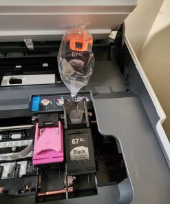 TECKKIN Remanufactured 67XL Black Ink Cartridge Replacement for HP Ink 67 67XL Ink Works for HP Envy 6000 6055 6055e 6400e 6455e Envy Pro 6455e 6455 6475 6452 6458 DeskJet 4155 2755e 2755 (2 Black) 43 71NMCmtksPL