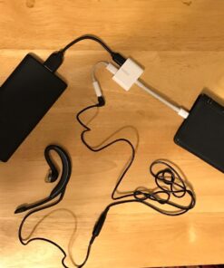 Belkin Rockstar Audio + Charge - Lightning Cable & iPhone Charger Adapter - Audio Phone Charger - Compatible W/ iPhone 14, iPhone 13, iPhone 12 & All Models W/ Lightning Port Lightning Audio + Lightning Charge Lightning Connector 25 71NMK9gTxkL