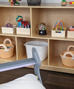 ECR4Kids 5-Compartment Mobile Storage Cabinet, 30in, Classroom Furniture, Natural Classic 40 71NMn6vSvYL