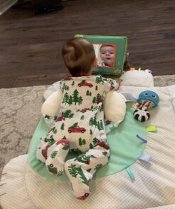 Bright Starts Sit and See Safari Floor Mirror Tummy Time Activity Toy, Ages Newborn + Multi Color 34 71NN6gUL5wL