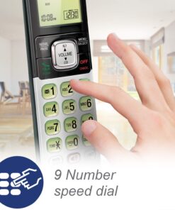 VTech CS6719-15 DECT 6.0 Phone with Caller ID/Call Waiting, 1 Cordless Handset, Blue 1 Handset 35 71NNcCTEAPL