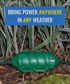 Electriduct Cord Connect Water-Tight Outdoor Lawn Garden Power Extension Housing Cord Lock Protect Holiday Decoration Light Plugs - Green (2 Pack) 2 Pack 9 71NOVj1whKL