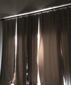 Set of 14 Decorative Drapery Curtain Clip Rings, 2" Interior Diameter, Black Premium Iron Metal Material 29 71NOaTJDCLL