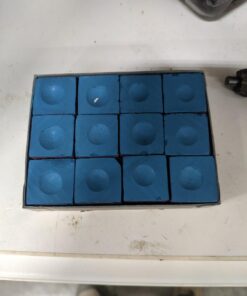 Master Billiard/Pool Cue Chalk Box, 12 Cubes Blue 16 71NOmM0M2nL