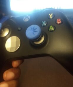 KontrolFreek FPS Freek Edge for Xbox One and Xbox Series X Controller | Performance Thumbsticks | 1 High-Rise Convex, 1 Low-Rise Convex | Blue 32 71NPgGk9X L