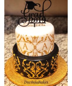 Grad 2023 Cake Topper for Class of 2023 Graduation Party Decorations Acrylic Congrats Grad Supplies (Black) Black 25 71NQBiSxUKL