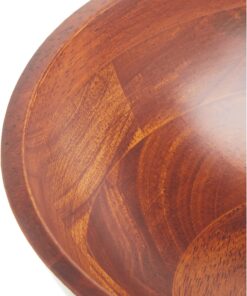 Lipper International Cherry Finished Wavy Rim Beechwood Serving Bowl for Fruits or Salads, Matte, Small, 7.5" x 7.25" x 3", Single Bowl, 30.43Fl oz 20 71NQmdqa5zL