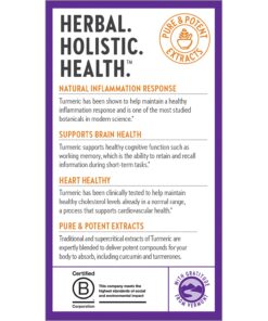 New Chapter Turmeric Supplement, One Daily, Heart, Brain & Healthy Inflammation Support, Supercritical Turmeric Curcumin Means No Black Pepper Needed, Non-GMO, Gluten Free – 120 Count (4 Month Supply) 120 Count (Pack of 1) 17 71NR50LFQKL 1