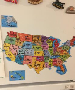 Ata-Boy Magnetic USA Map Play-n-Learn United States Puzzle Board 13 71NRdugdplL