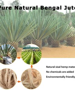 100% Natural Strong Jute Rope - LUOOV 6mm Thickness and Jute Rope Cord for Arts Crafts,DIY Decoration Gift Wrapping 40m(128ft) Pack of 1 11 71NSTGihcWL