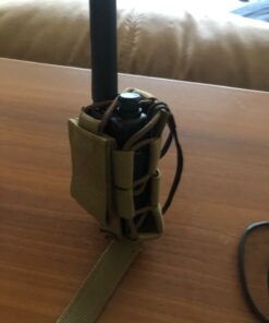 MOLLE Tactical Pouch Bag Radio Phone GPS Holster Holder BaoFeng Two-Way BF-F8HP UV-5R UV-82HP UV-5X3 UV-82C Garmin Retevis Motorola T460 T600 MR350R MH230R Midland Arcshell Coyote Brown 21 71NSWhgdlbL