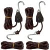 Sentry Ratchet Kayak and Canoe Bow and Stern Tie Downs 1/4" Grow Light Heavy Duty Adjustable Rope Hanger (2-Pack) 16 71NSj3 7pVL