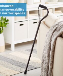 McKesson Aluminum Offset Handle Cane 30 to 39" Height 1 Count (Pack of 1) Black 10 71NTa2Sb7rL