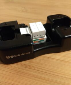 Cable Matters UL Listed 25-Pack RJ45 Keystone Jack, Cat6 Keystone Jacks in White and Keystone Punch-Down Stand 29 71NTiphcmgL