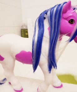 Breyer Color Changing Bath Toy | Ella the Horse | Purple / White with Surprise Pink Color | 7" x 7.5" |Ages 2+ | Model #7107 Ella Horse 26 71NTk0M2c4L
