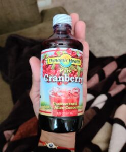 Dynamic Health Pure Cranberry Juice Concentrate, Unsweetened, Natural Antioxidant Support, No Added Sugar, 8 Fl oz 8 Fl Oz (Pack of 1) 16 71NUEEZByzL