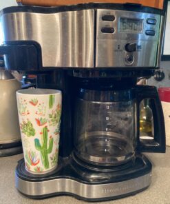 Hamilton Beach 2-Way 12 Cup Programmable Drip Coffee Maker & Single Serve Machine, Glass Carafe, Auto Pause and Pour, Black (49980R) 51 71NUc52xqzL