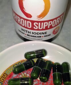 Zhou Thyroid Support Complex with Iodine Supplement, Increase Energy, Fight Brain Fog with Vitamin B12, Iodine, Magnesium, Zinc, Selenium, No Soy, Gluten-Free, 30 Servings, 60 Caps 34 71NUxLKAbiL