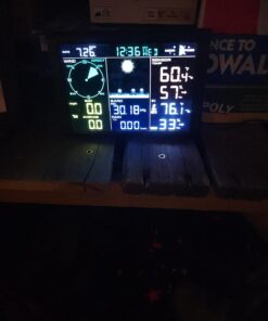 Sainlogic Professional WiFi Weather Station with Outdoor Sensor, Internet Wireless Weather Station with Rain Gauge, Weather Forecast, Wind Gauge, Wunderground, Black 44 71NWTTBMSPL