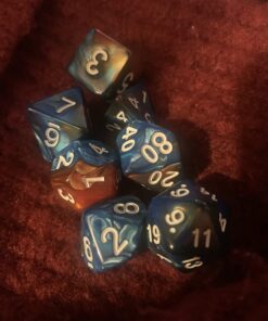 CiaraQ Polyhedral Dice Set (35 Pieces) with Black Pouches, 5 Complete Double-Colors Dice Sets of D4 D6 D8 D10 D% D12 D20 Compatible with Dungeons and Dragons DND RPG MTG Table Games 35pcs 50 71NWXBH1ExL