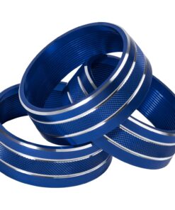 Audio Air Conditioning Button Cover Decoration Twist Switch Ring Trim Interior for Jeep Wrangler JK Patriot Compass Liberty for Dodge Challenger (Blue,3pcs) Blue 24 71NWXXiyKHL