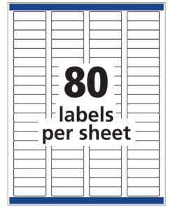 Avery Removable ID Labels, Sure Feed, Removable Adhesive, 0.5" x 1.75", 2,000 Labels (6467) 8 71NXuuDPN7L