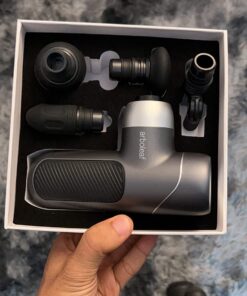 arboleaf Mini Massage Gun Deep Tissue, Muscle Massager for Back Pain Relief, Small Massage Gun Travel Massager Handheld, Quiet Percussion Massager Portable, Whole Body- FSA and HSA Eligible Grey-1 42 71NY8FeXanL