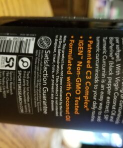 Sports Research Turmeric Curcumin C3 Complex 500 mg, Enhanced with Black Pepper and Organic Coconut Oil for Better Absorption; Non-GMO and Gluten Free - Standardized 95% Curcuminoids (120 Softgels) 120 Count (Pack of 1) Softgel 35 71NYWAoB QL