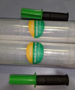 Stretch Film/Wrap with Handles, CreGear 15 Inch x 1000 Feet Shrink Wrap 2 Pack, Industrial Strength Plastic Wrap Roll, Heavy Duty Shrink Film Rolls for Moving Packing Storage Pallet, 60 Gauge, Clear Clear-15*1000*60-2pack 50 71Na 9ZMKML