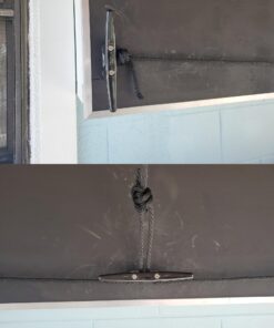 MIZUGIWA Nylon Boat Cleats Dock Cleats Black 4 Inch 6 Inch 8 Inch Boat Ties,Kayak Rope Tie Cleat,Rope Cleat,Kayak Cleat for Boat Docks,Kayaks,Marine,Nautical Decor,Pack of 4 4 INCH - 4PCS 18 71Na1qgpwBL