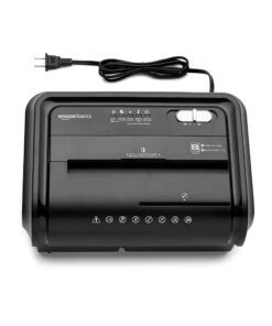 Amazon Basics 8-Sheet High-Security Micro-Cut Shredder with Pullout Basket & Multipurpose Copy Printer Paper, 8.5 x 11 Inch 20Lb Paper - 8 Ream Case (4,000 Sheets), 92 GE Bright White 8 Sheet 10 71NaRj3iOL