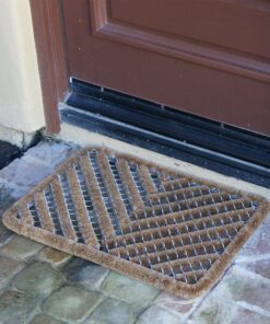 Rubber-Cal 10-100-514 Herringbone Outdoor Scraper Door Mat, 18 by 30-Inch, Brown 18 71Nb4dn3vSL