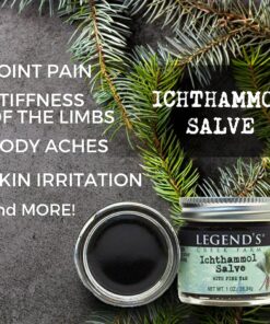 Legend's Creek Farm, Herbal Salve, 20% Ichthammol Drawing Salve, Impurities, Stings, & Splinters, Handmade in USA, 1 Oz Jar (Ichthammol Pine Tar S.) Ichthammol Pine Tar 1 Ounce (Pack of 1) 17 71Nb6A0JqkL