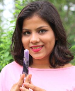 Jet Amethyst Crystal Towers Natural Healing Crystal Point Obelisk for Reiki Healing and Crystal Grid Approx 3 inch 18 71NbBBXkFL