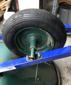 Universal Fit, Flat Free Wheelbarrow Tire and Wheel Assembly with Adapter Kit 53 71NbEi vlL