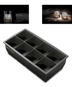 Home-Complete Large Ice Cube Molds-Silicone Tray Makes 8, 2”x2” Big Cubes-BPA-Free and Flexible-Chill Water, Lemonade, Cocktails, Or Any Beverage 2"x2"(1 Pack) 27 71NcOeB73sL
