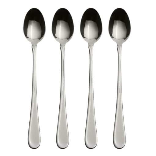 Oneida Flatware Flight, Iced Tea Spoons, Set of 4 Tall Drink Spoons, Set of 4