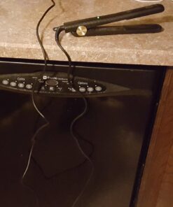 HSI Professional Ceramic Tourmaline Ionic Flat Iron Hair Straightener with Glove, Pouch and Travel Size Argan Oil Leave in Hair Treatment 48 71NcYesQ5gL