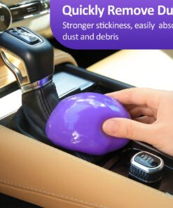 Alternative view of Car Cleaning Gel for Car Cleaning Kit Car Slime for Cleaning Car Putty Car Cleaning Putty for Car Interior Cleaner Dust Gel Cleaner for Car Detailing Kit Car Accessories Keyboard Cleaner (Purple) Purple