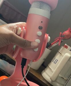 ZealSound Gaming USB Pink Microphone with Quick Mute for Phone Computer PC PS5,Studio Mic with Gain Control,Echo&Monitor Volume Adjust for Streaming Vocal Recording ASMR Podcast Video K66 28 71NdeeLn2cL