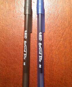 BIC Round Stic Xtra Life Ballpoint Pens, Medium Point (1.0mm), Black, 60-Count Pack, Flexible Round Barrel For Writing Comfort (GSM609-BLK) 60 Count (Pack of 1) 33 71NduAtNVTL