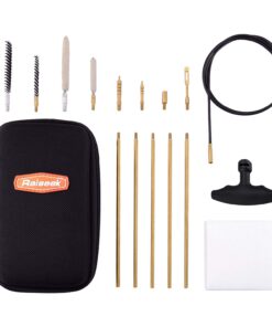 Raiseek .177 Cal & .22 Cal Airgun Cleaning Kit with Cotton Mop Brass Cleaning Rod Nylon Brushes in Zippered Organizer Compact Case 8 71NgO68KxyL