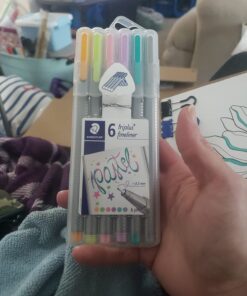 Staedtler 334SBGC1A6 6 Piece Triplus Fineliner Pastel Pen Set 1 20 71Nghsj5yIL