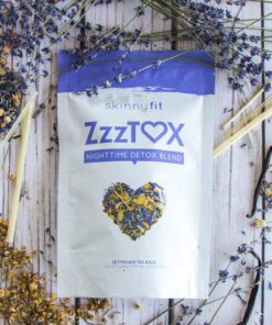 SkinnyFit ZzzTox Nighttime Detox Tea: Caffeine-Free, All-Natural, Laxative-Free, Chamomile, Lavender, Vegan, Supports Weight Loss, Helps Fight Toxins, Restful Sleep, Non-GMO, 28 Servings 6 71NgiQTD L