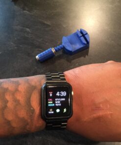 Simpeak Business Metal Band Compatible with Apple Watch Series 9 8 7 (45mm) Series 6 SE 5 4 (44mm) Series 3 2 1 (42mm) Women Men Solid Stainless Steel Band Strap Replacement for iWatch 45mm 44mm 42mm 42 71NgugwrupL