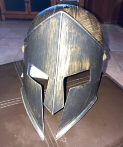 Medieval Knight Gladiator Spartan Gold Roman Warrior Greek Costume Helmet 24 71NhNoQbFWL